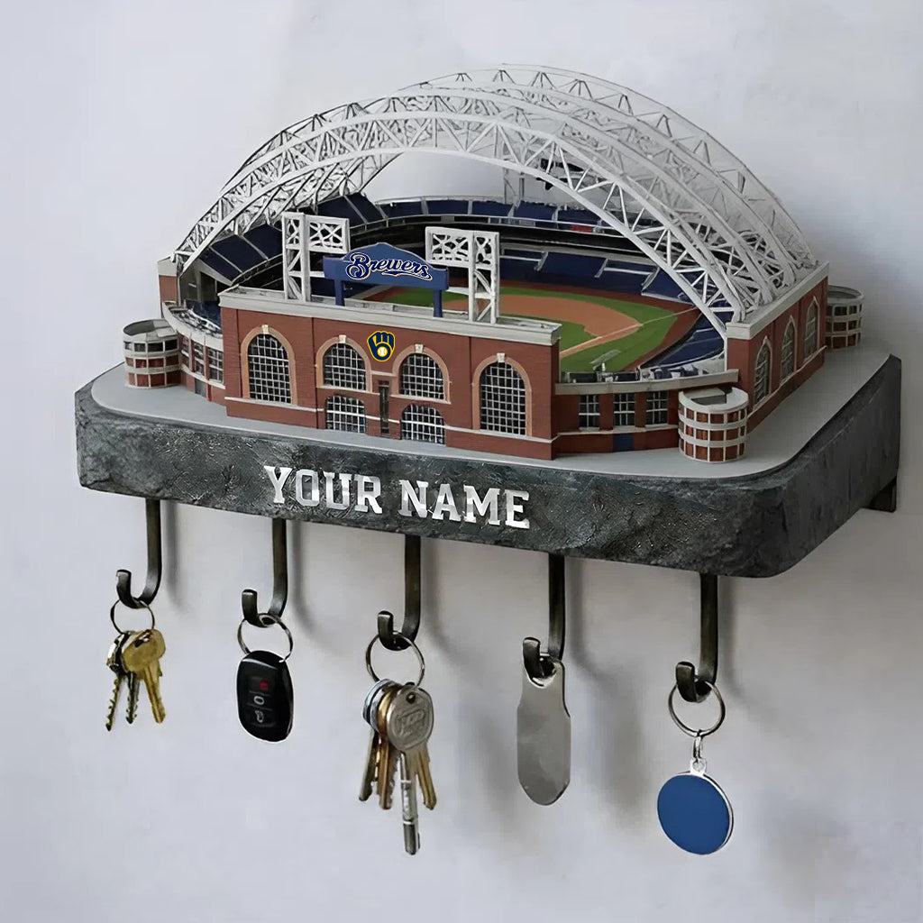 MB Stadium Premium MLB Wood Key Hanger DDT NHM