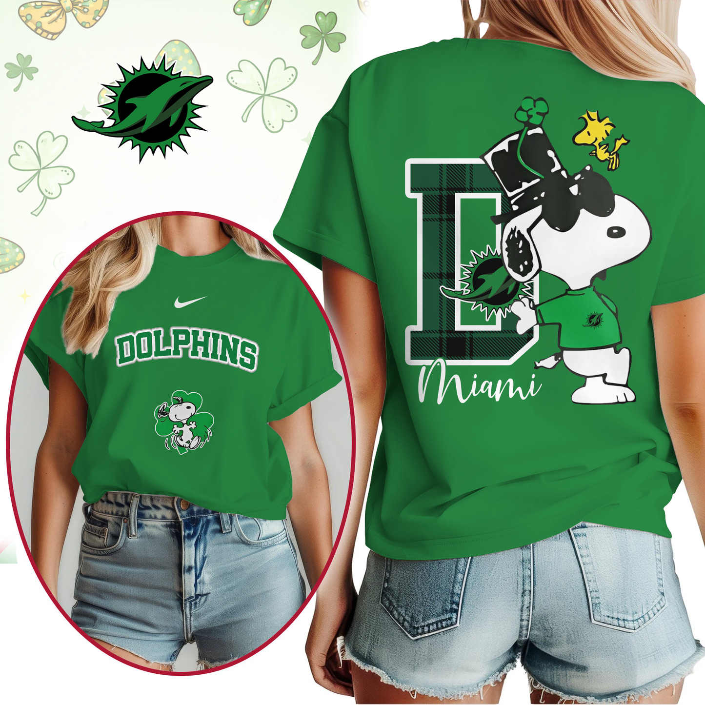 MD Premium NFL Snoopy St. Patricks Day Shirt DDT NTL