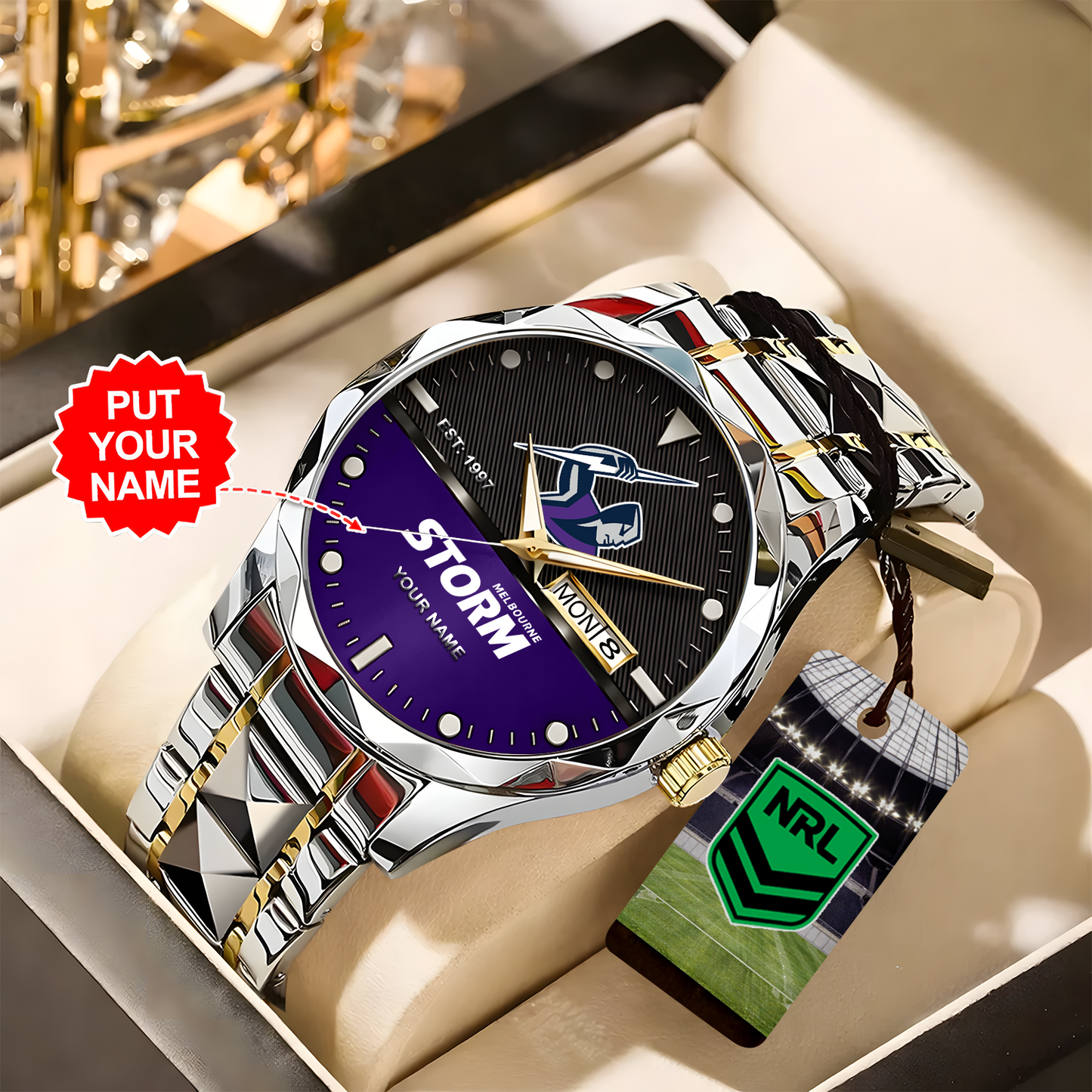 MEL X Premium Nrl Alloy Luxury Quartz Watch Limited Edition NDT NHT