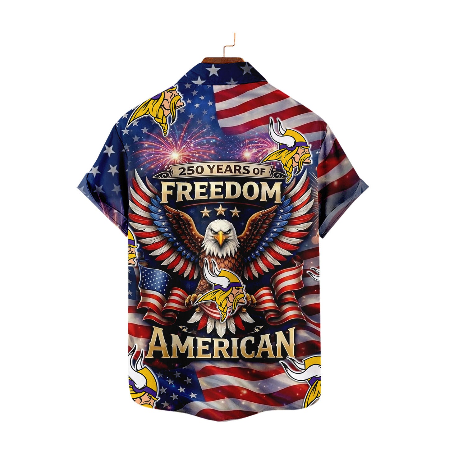 MV x NFL America 250th Anniversary Eagles Hawaiian Shirt 090626
