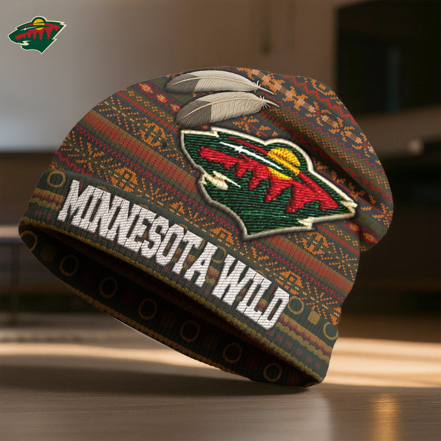 MW Premium NHL Feathered Beanie Hat DDT CTND