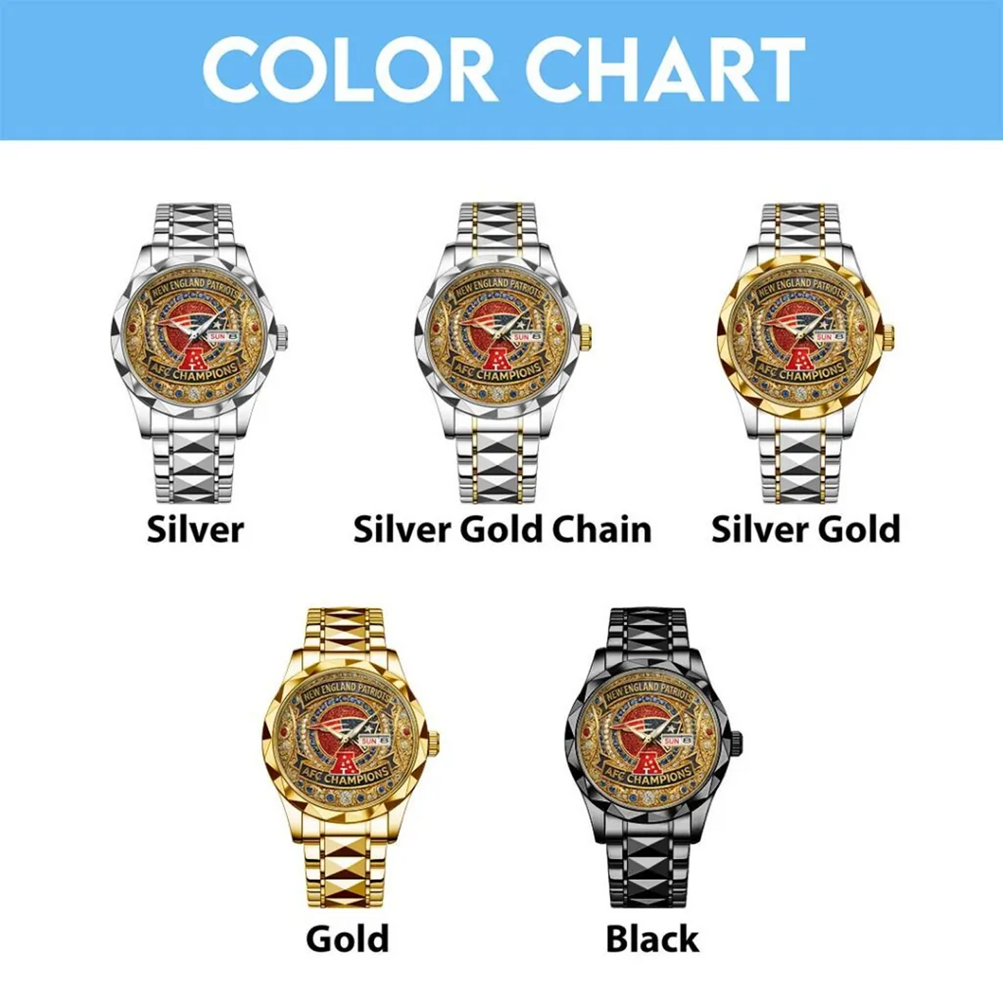 NE 2025 AFC Champions Alloy Luxury Quartz Watch V3 DatND DVT