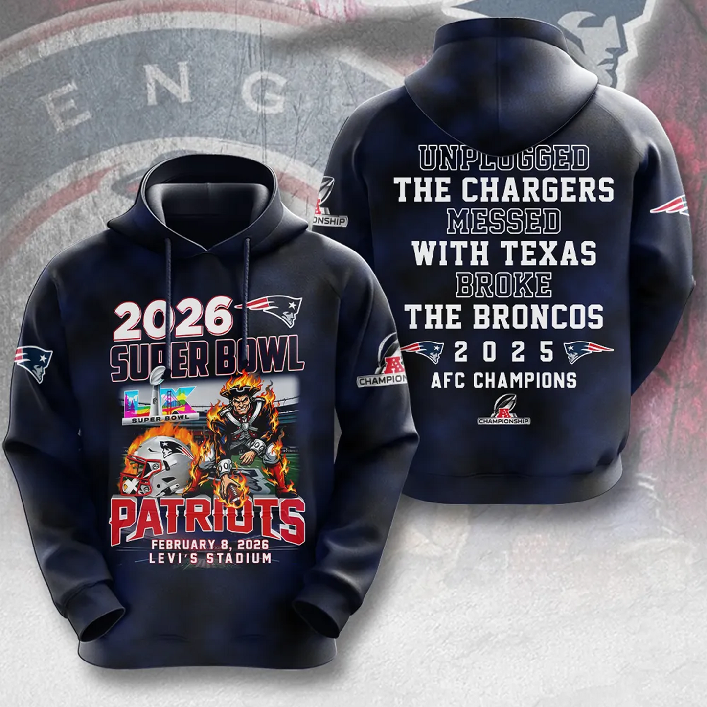 NE x NFL AFC Champions 2026 3D Apparel V6DatND DVT