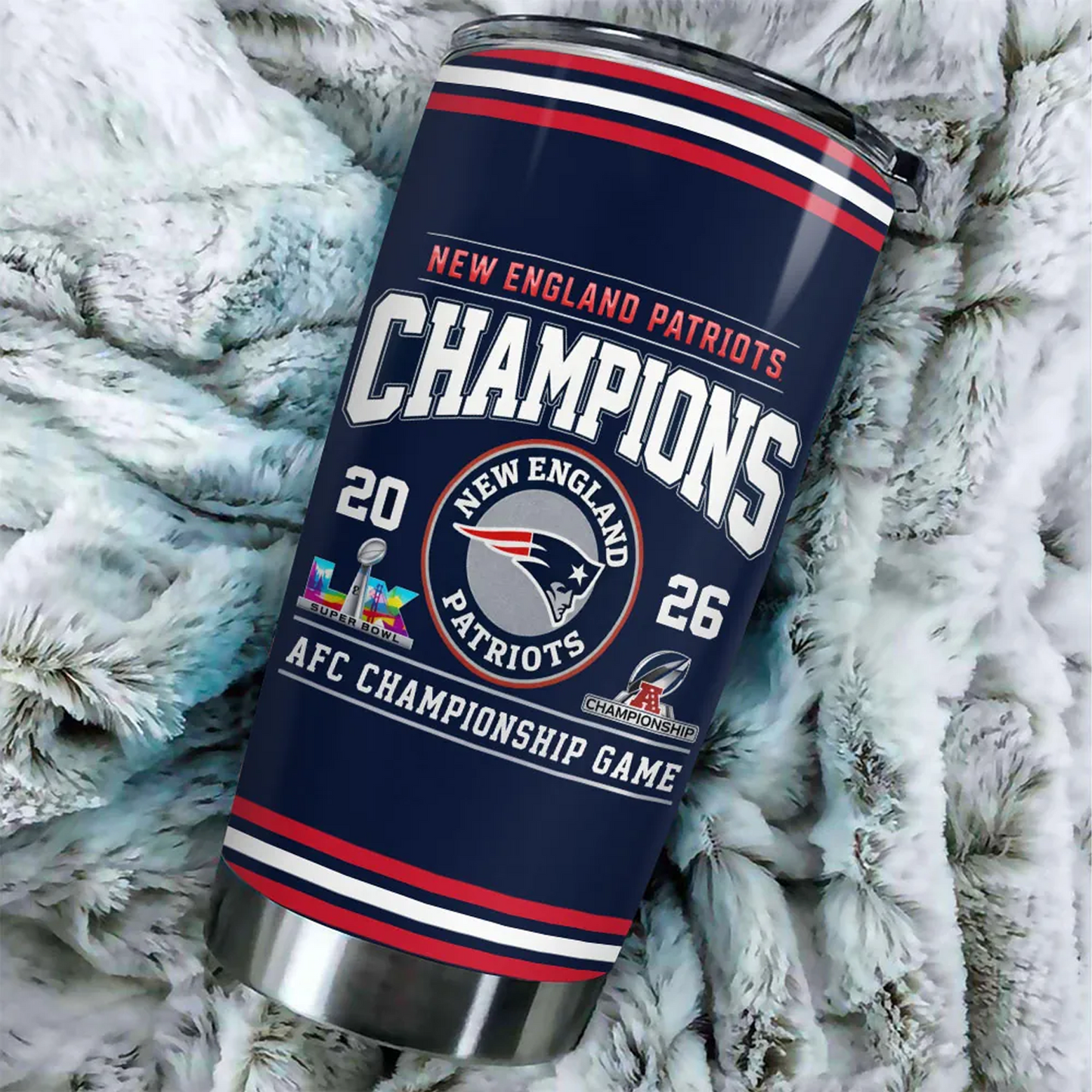 NE x NFL AFC Champions 2026 Tumbler Cup V1DatND DVT