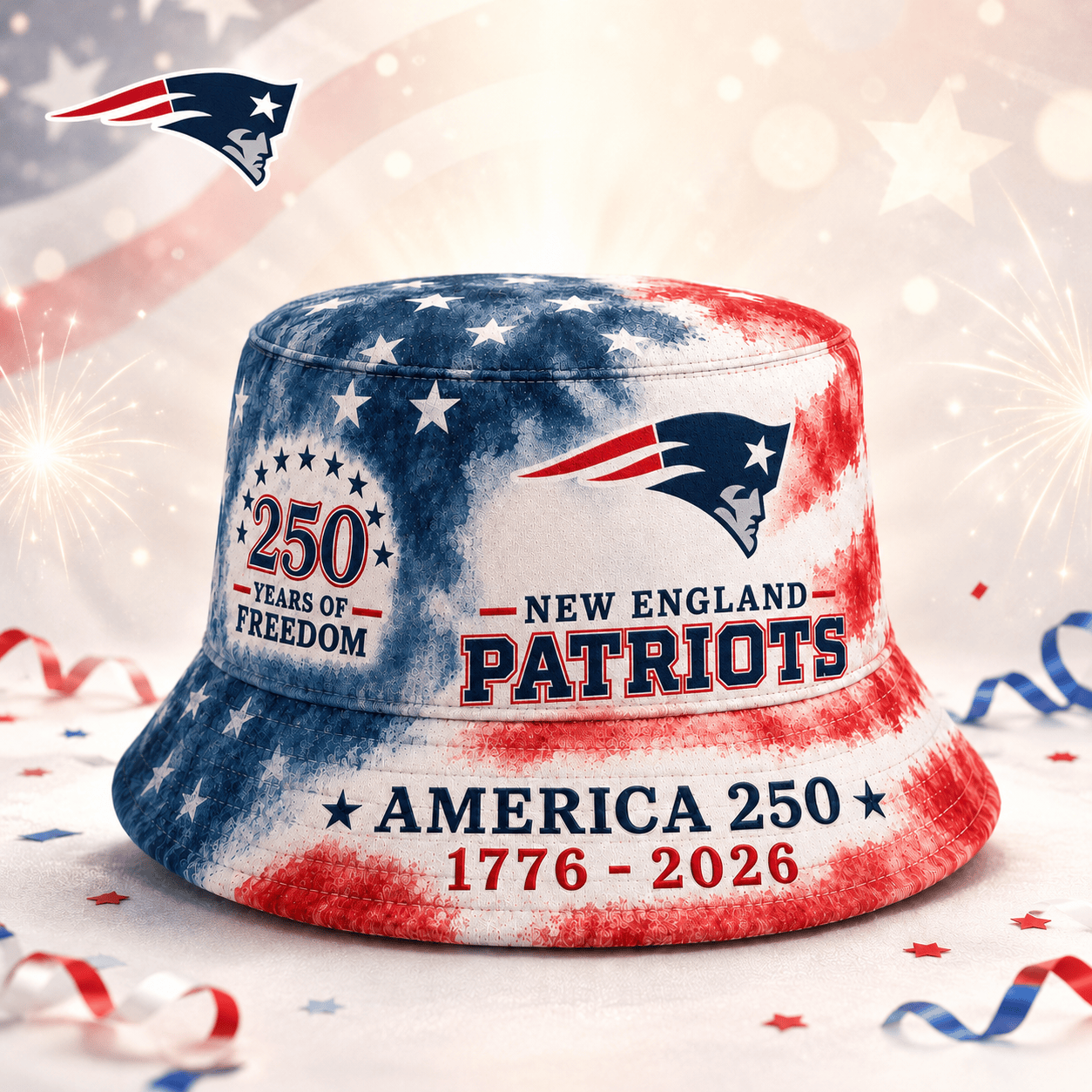NEP Premium NFL 250 Years Of Freedom Bucket Hat 120626