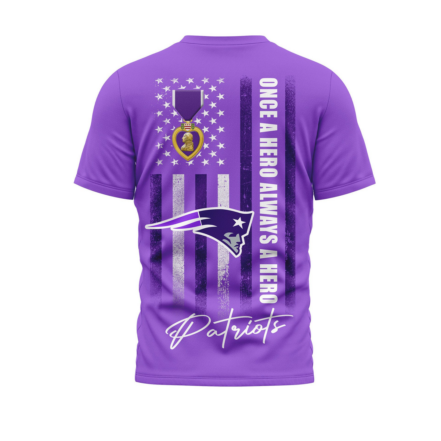 NEP Premium National Purple Hear Day 3D Shirt 300626