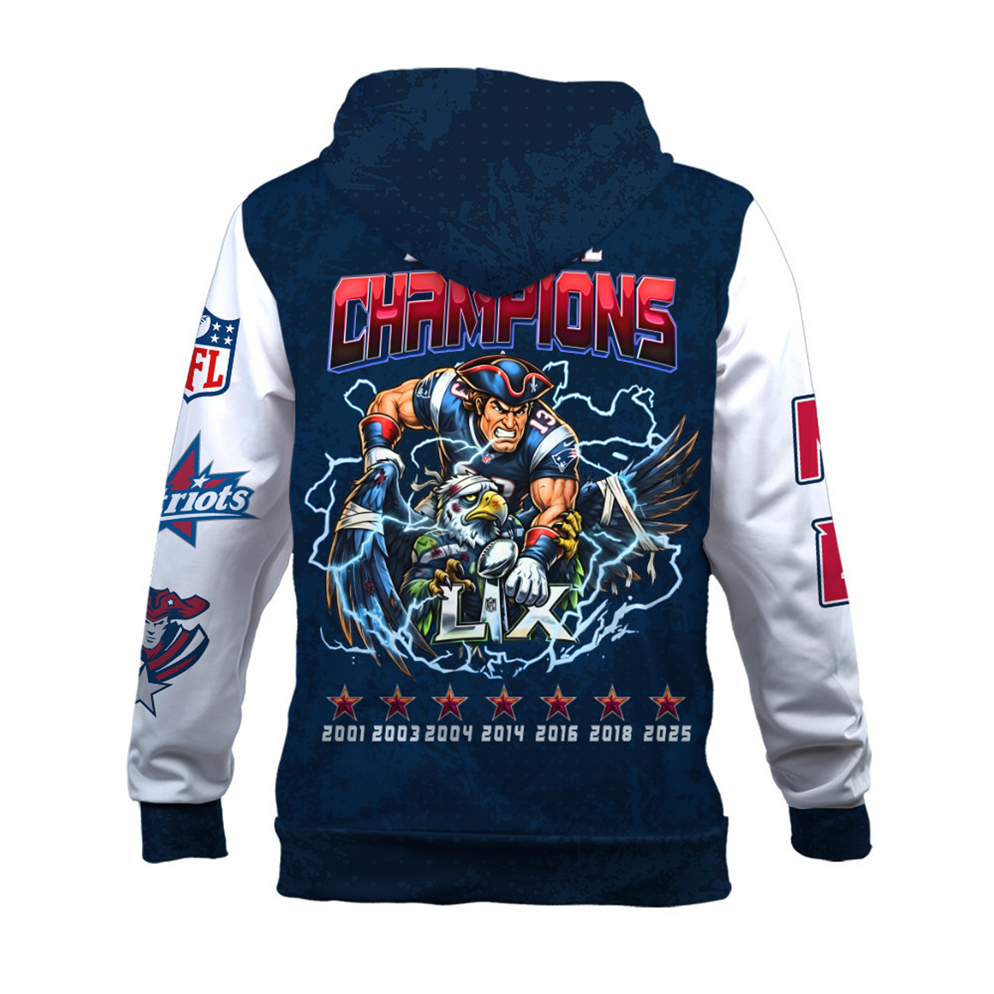 NEP x NFC Conference Champions 3D Hoodie V1 DATND TANTD