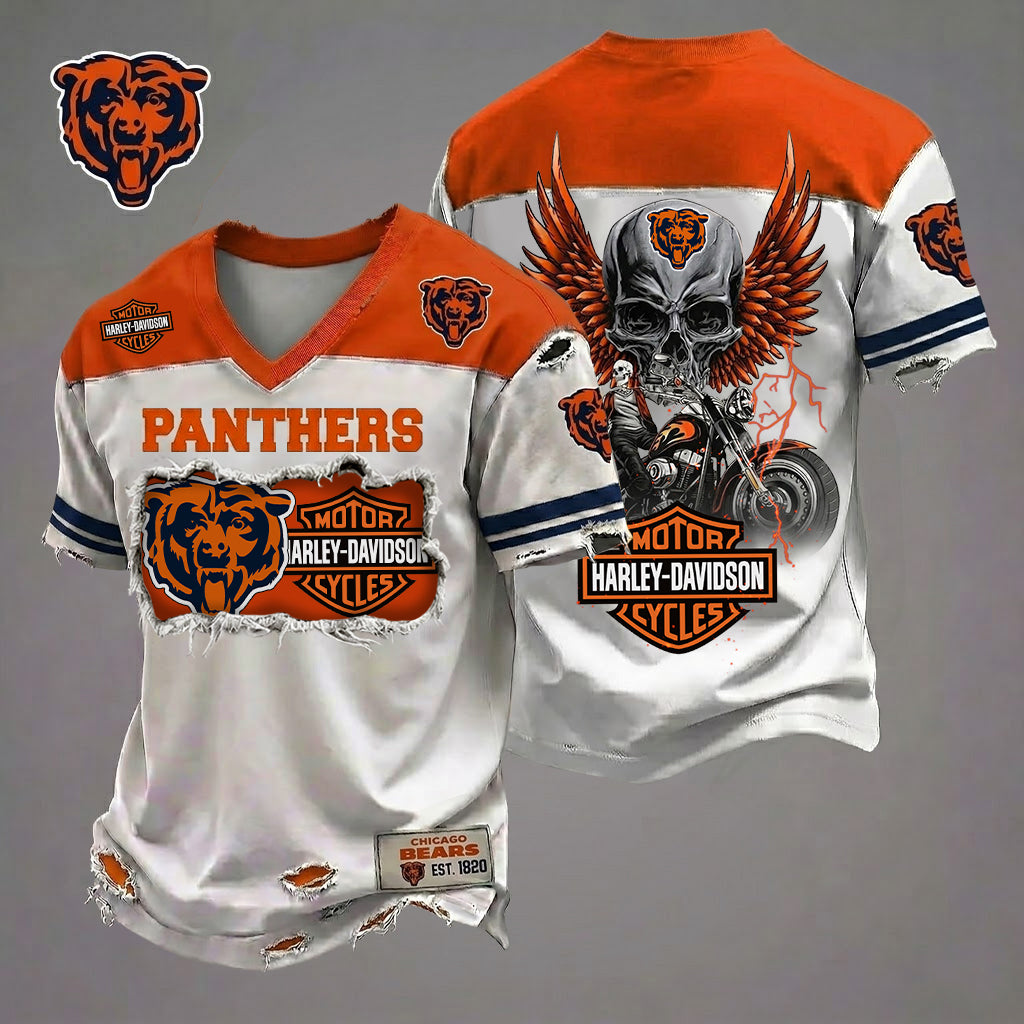 NFL CHI x Motorcycle Luxury Classic T-shirt DDT 080626 TTTZ