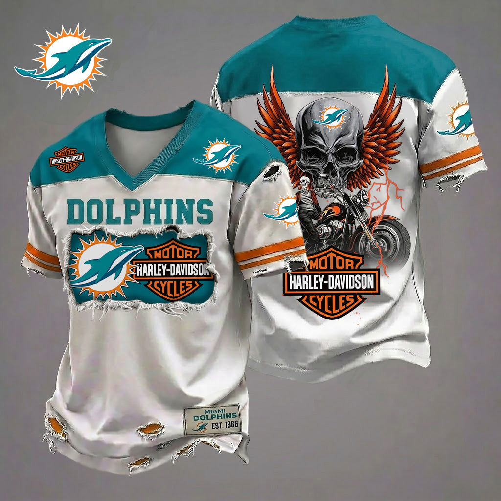 NFL MD x Motorcycle Luxury Classic T-shirt DDT 080626 TTTZ
