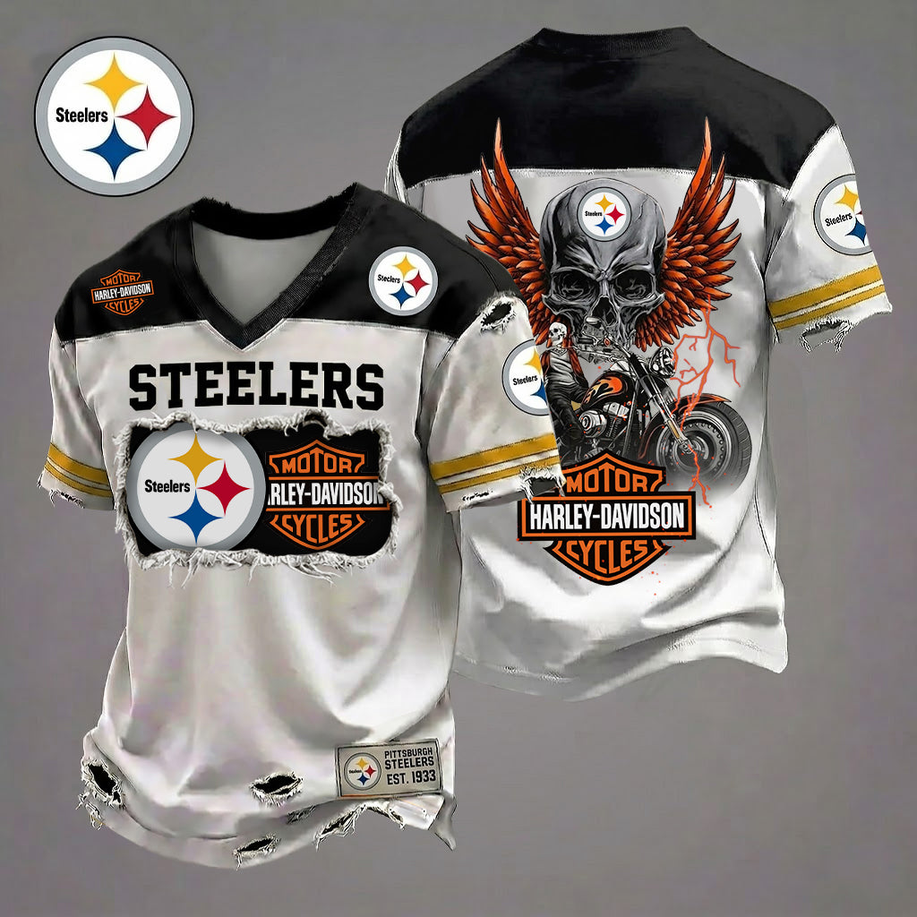 NFL PS x Motorcycle Luxury Classic T-shirt DDT 080626 TTTZ