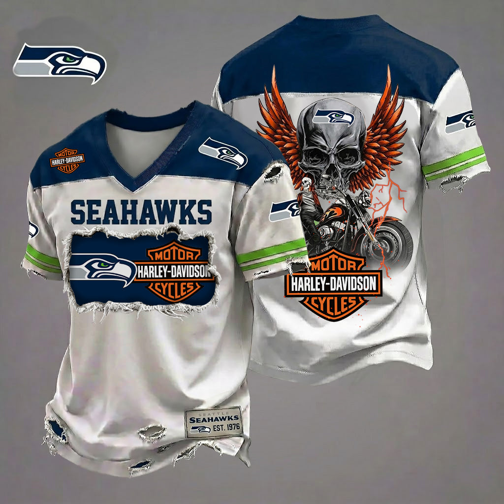 NFL SS x Motorcycle Luxury Classic T-shirt DDT 080626 TTTZ