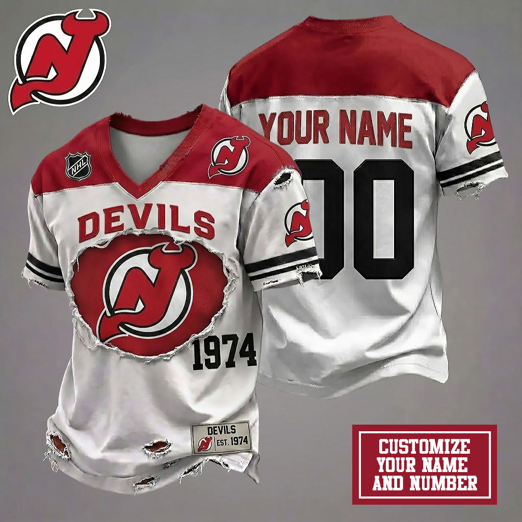 NJD x Customize NHL Luxury Classic T-shirt DDT 010626 TTTZ