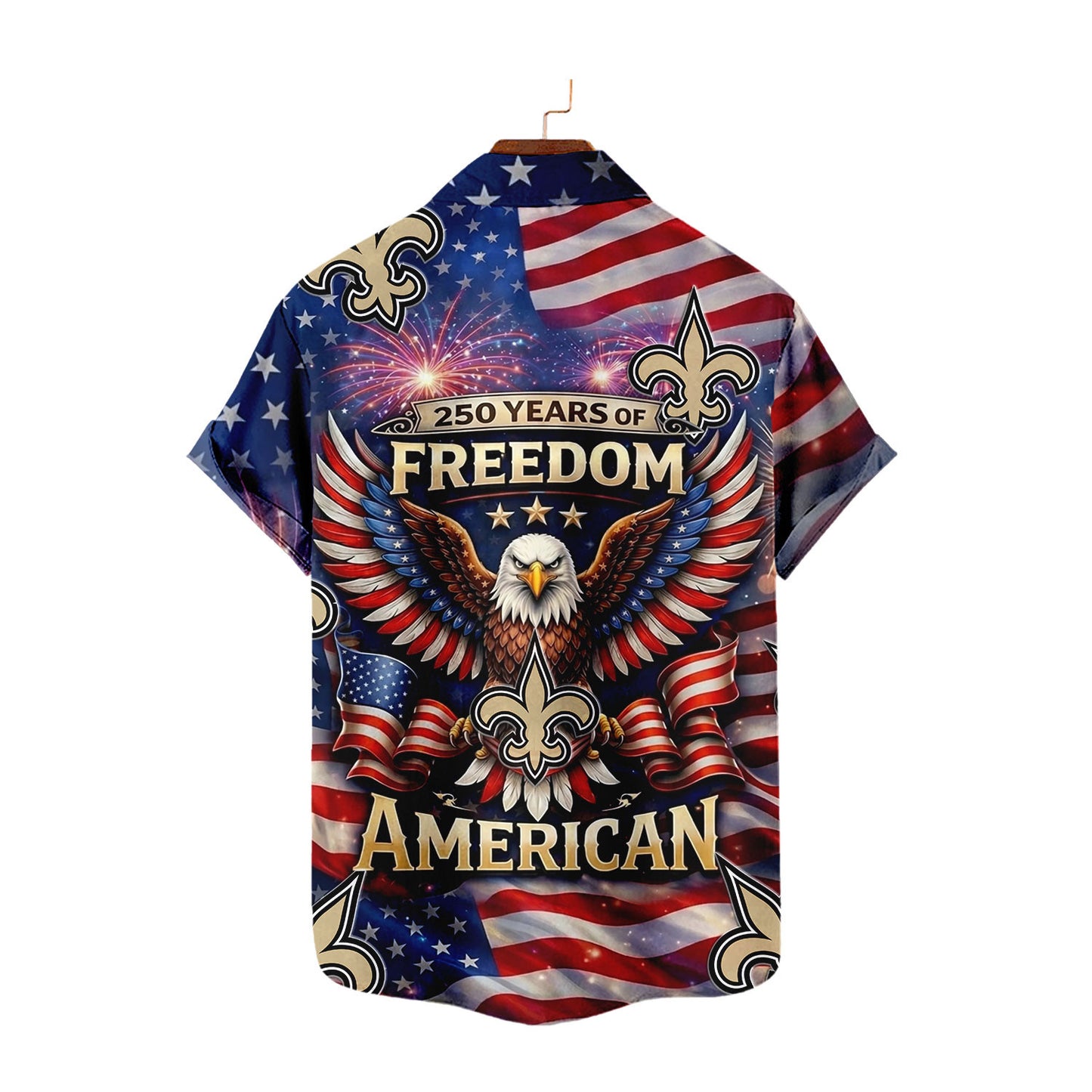 NOS x NFL America 250th Anniversary Eagles Hawaiian Shirt 090626