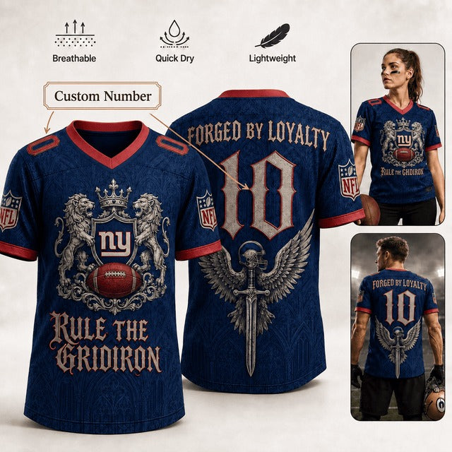 NYG Premium NFL Medieval Warrior Game Day Game Day Jersey 100626