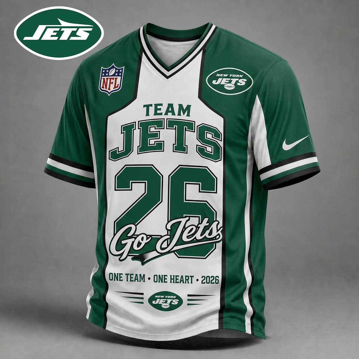 NYJ Premium NFL Team Pride V-Neck Jersey DDT 010626 HLPHUONG