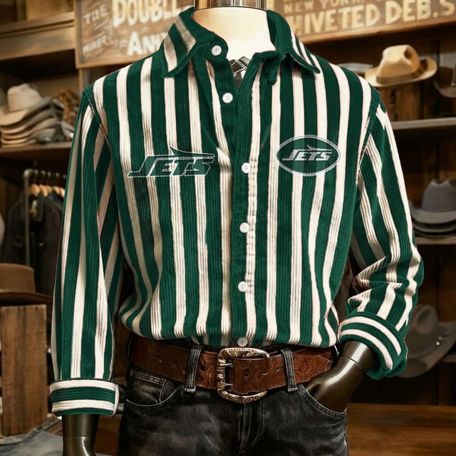 NYJ x NFL Color Stripe Corduroy Shirt DDT NTL