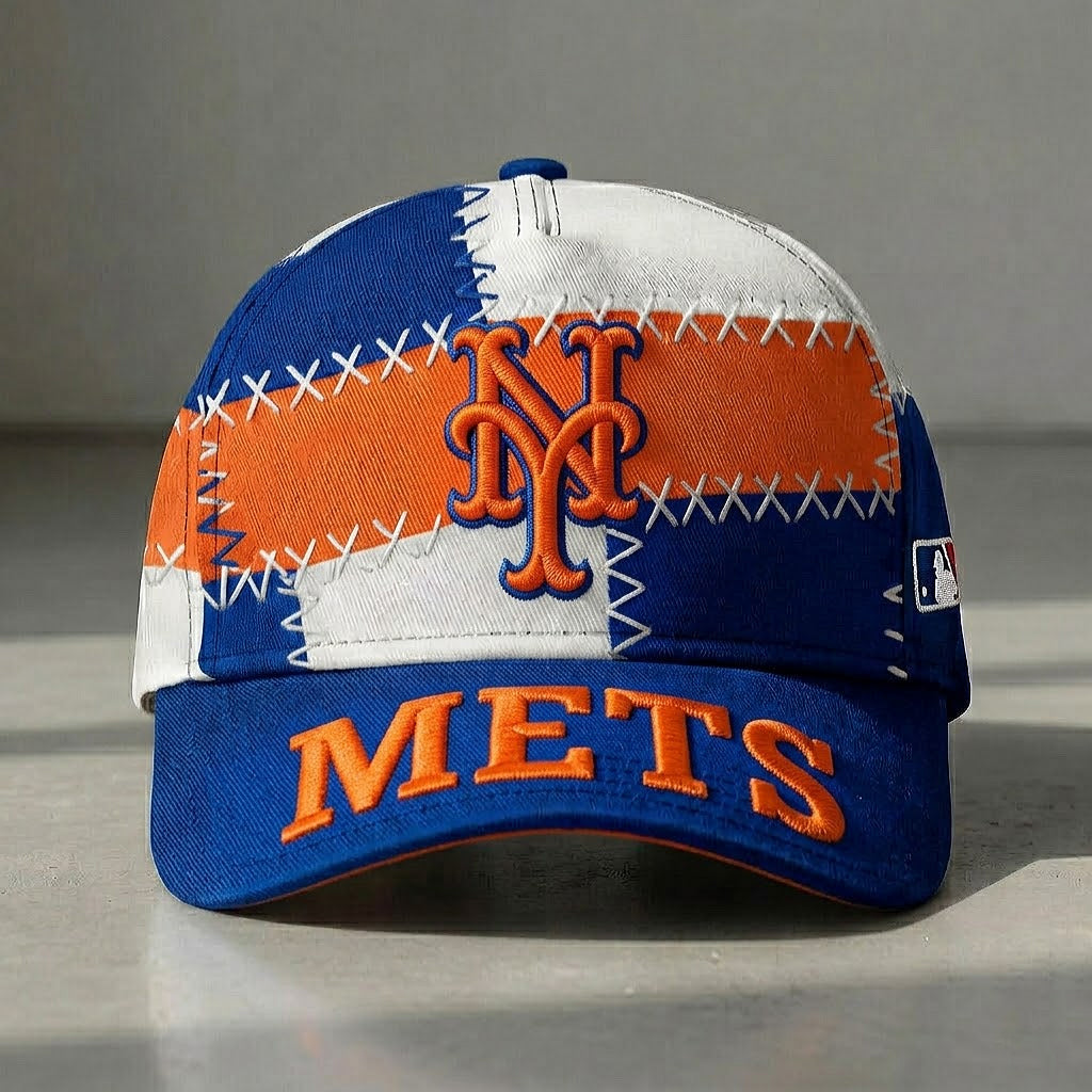NYM x MLB Premium Patchwork Snapback Cap DDT 070426 TTTZ