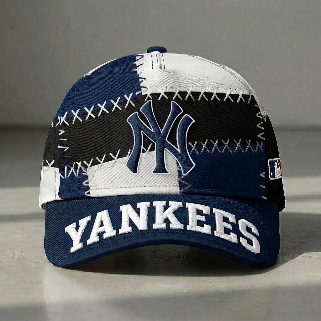 NYY x MLB Premium Patchwork Snapback Cap DDT 070426 TTTZ