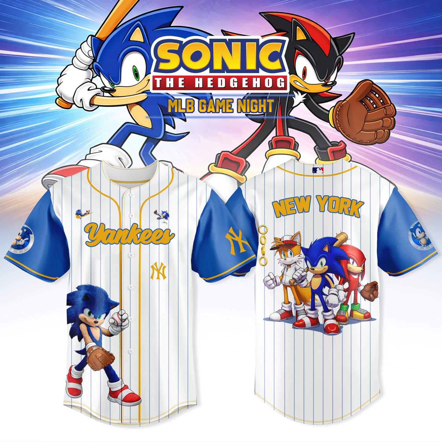 NYY x MLB Sonic Game Night Jersey DDT CTND