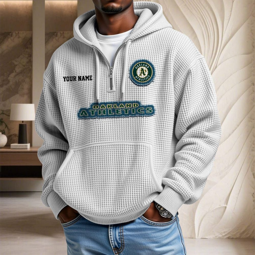 OAK x MLB Waffle Hoodie DATND TANTD