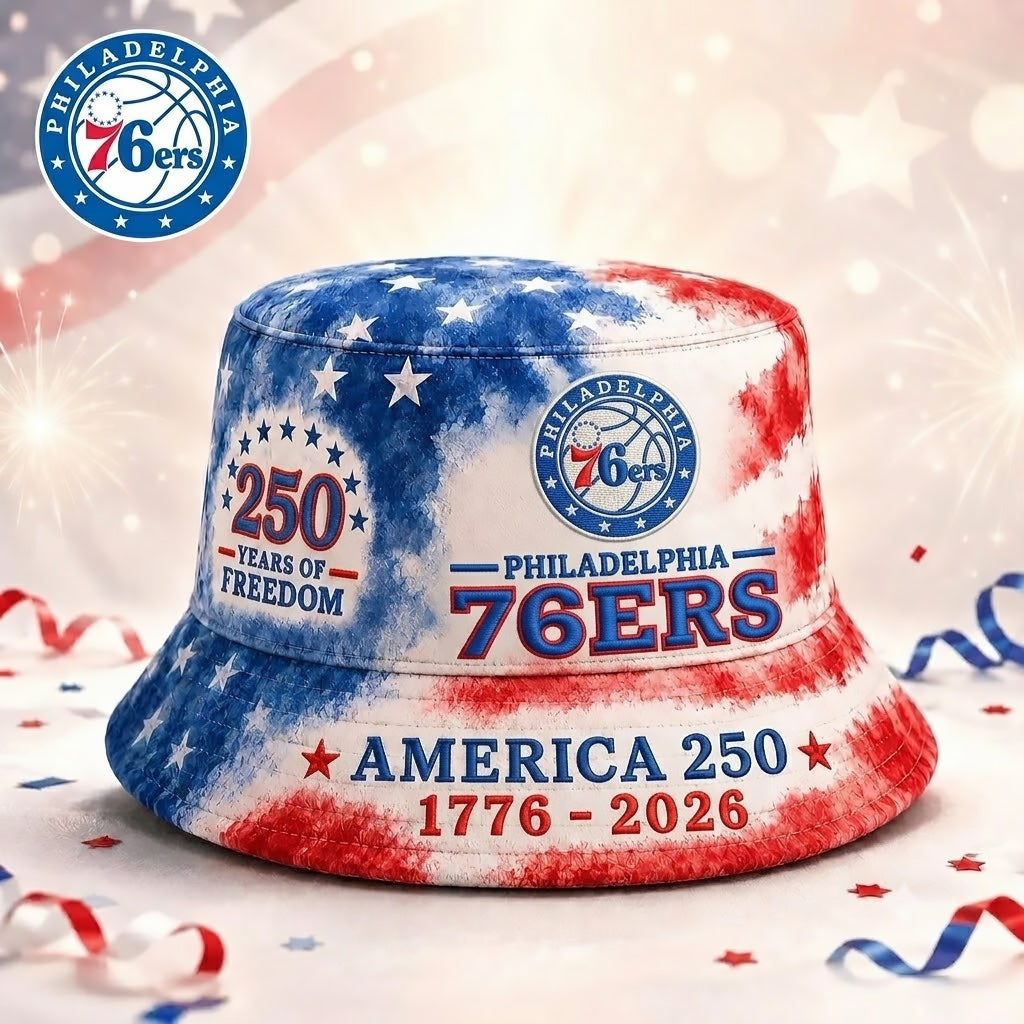 P76 Premium NBA 250 Years Of Freedom Bucket Hat 150626