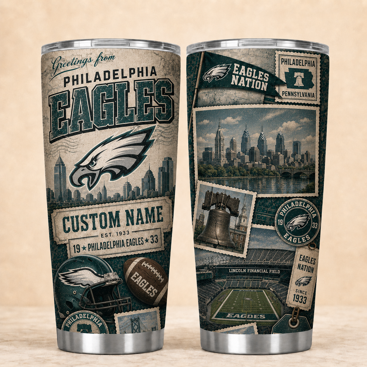 PE Personalized Premium NFL Classic Tumbler 190626