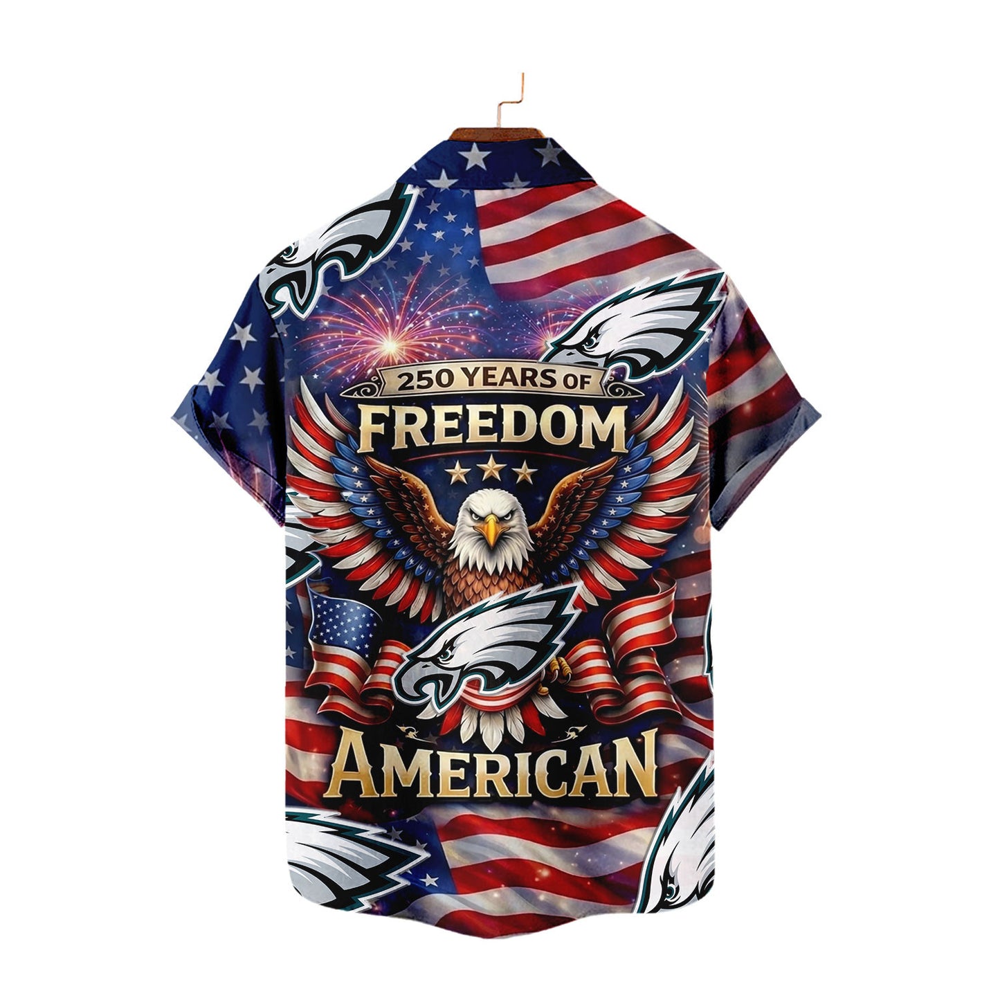 PE x NFL America 250th Anniversary Eagles Hawaiian Shirt 090626