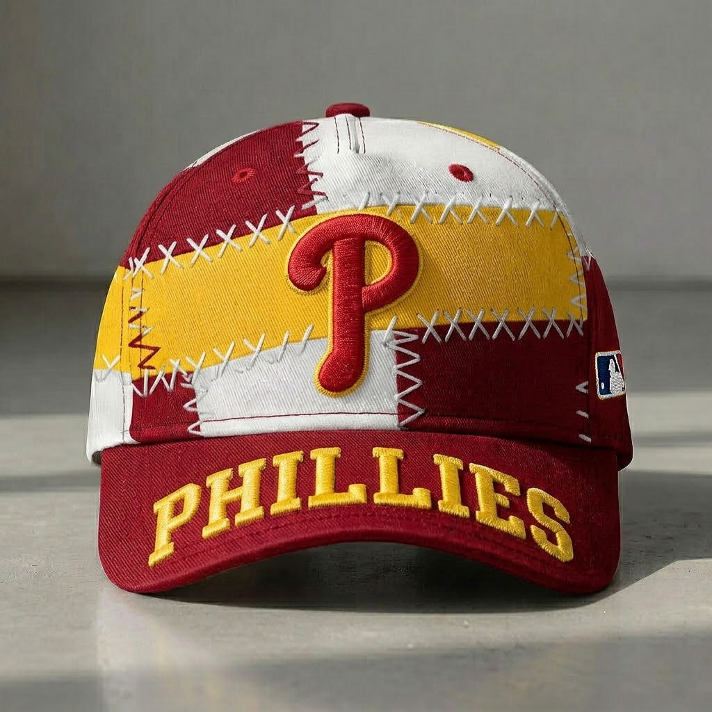 PHI x MLB Premium Patchwork Snapback Cap DDT 070426 TTTZ