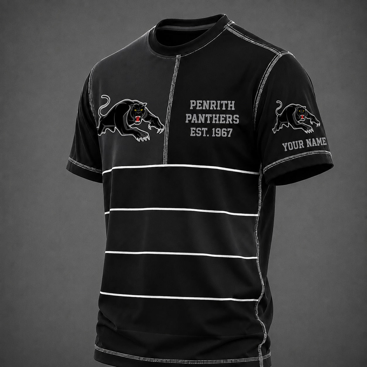 PP x NRL Premium Vintage All Over Print T-Shirt 3D Personalized Gift For True Fan