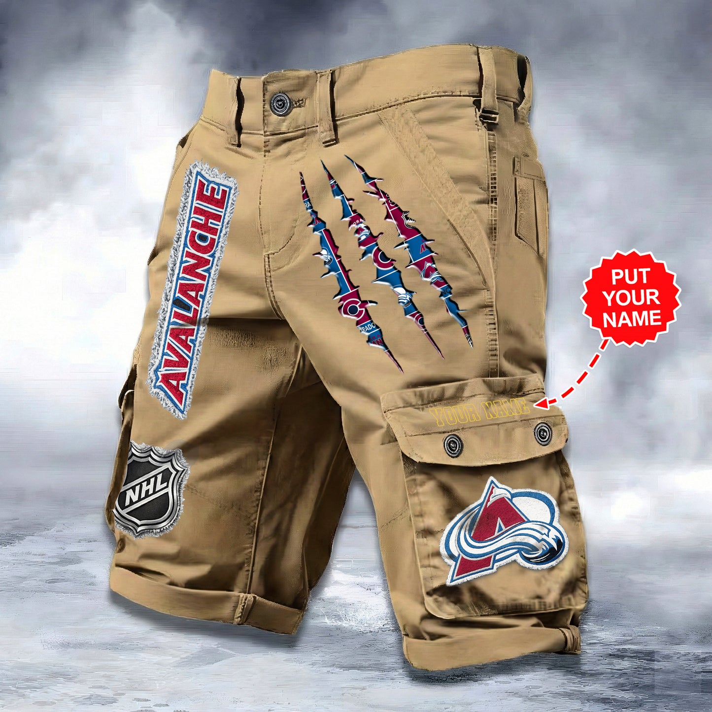 PREMIUM NHL X CA WORKWEAR SHORTS CUSTOME NAME V2 NDT LVH 040226