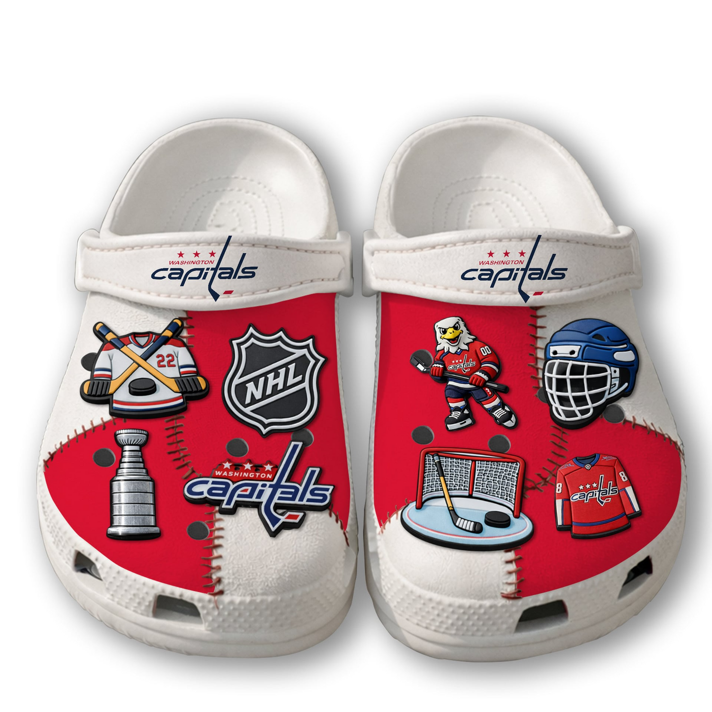 PREMIUM NHL X CAP CLOGS WITH CHARMS NDT VHM