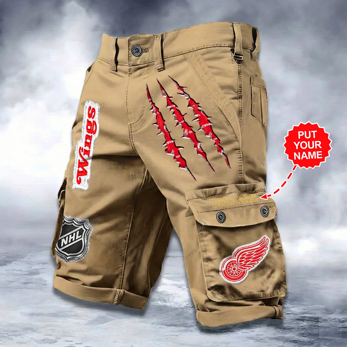 PREMIUM NHL X DRW WORKWEAR SHORTS CUSTOME NAME V2 NDT LVH 040226