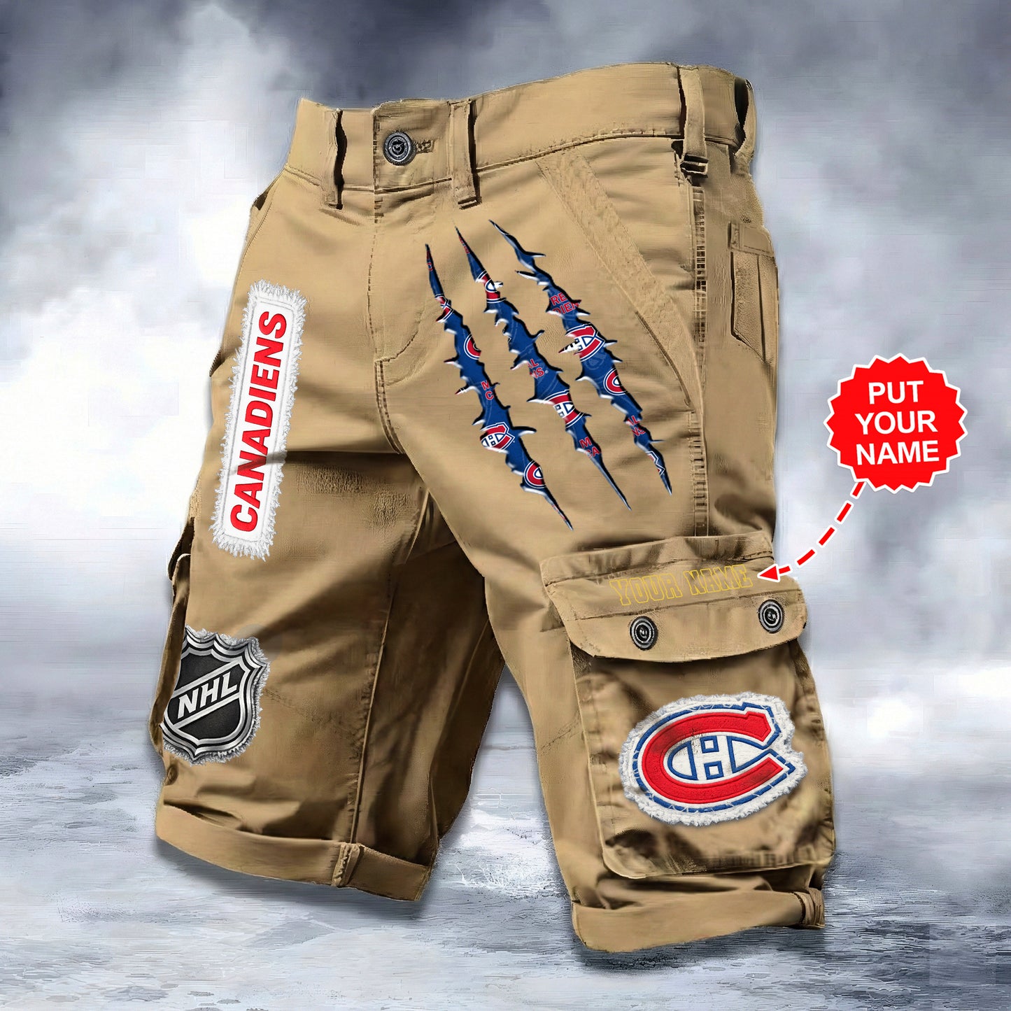 PREMIUM NHL X MC WORKWEAR SHORTS CUSTOME NAME V2 NDT LVH 040226