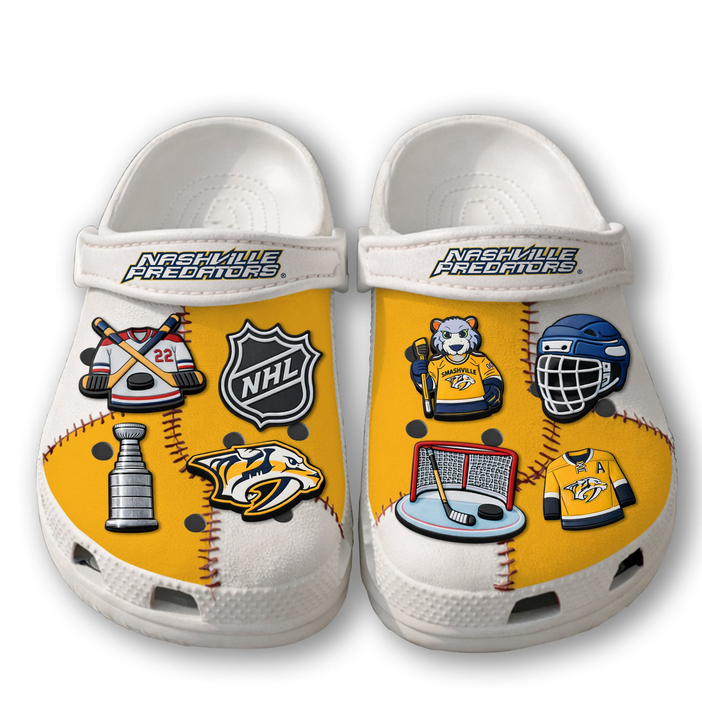 PREMIUM NHL X NP CLOGS WITH CHARMS NDT VHM