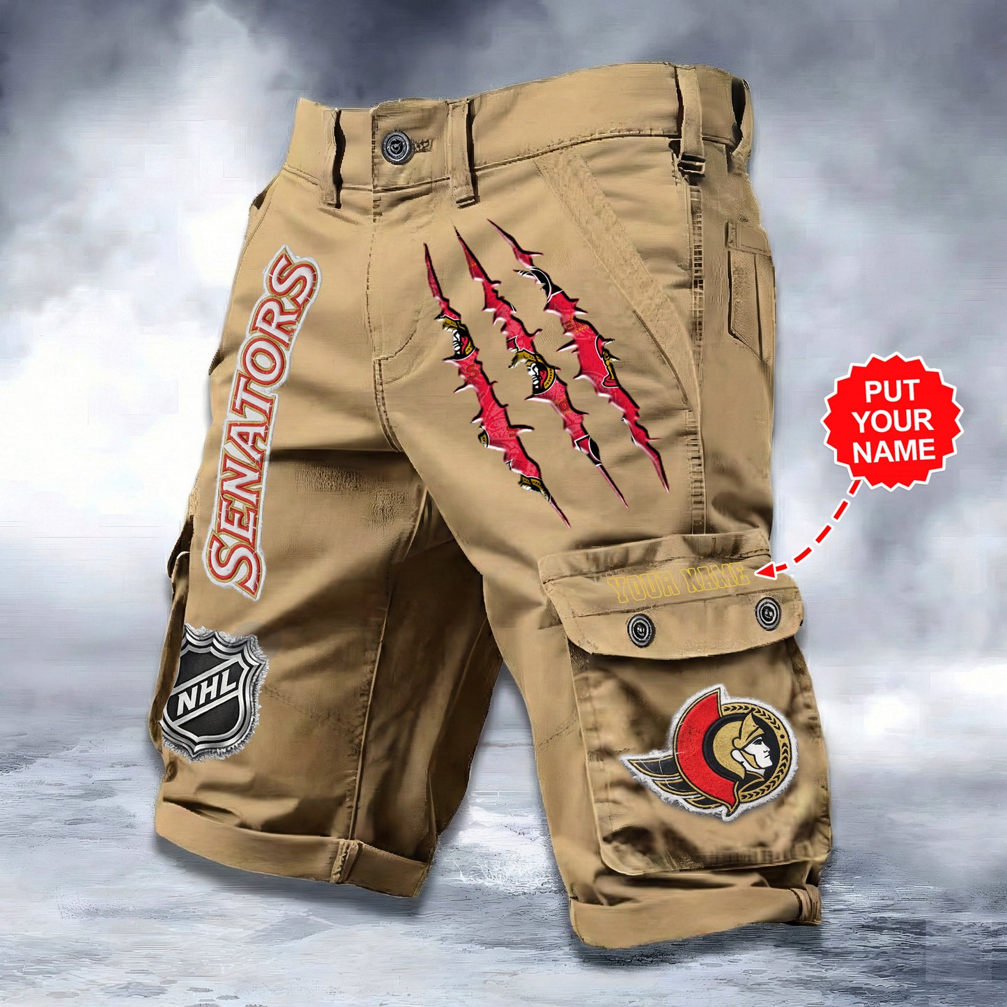 PREMIUM NHL X OS WORKWEAR SHORTS CUSTOME NAME V2 NDT LVH 040226