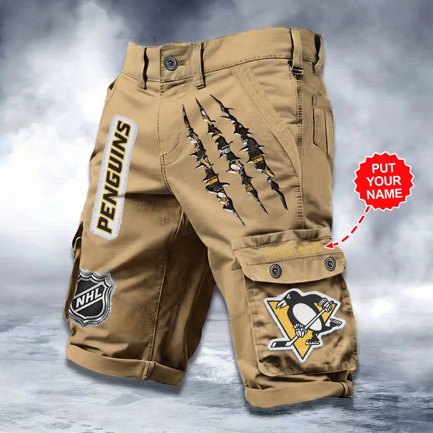 PREMIUM NHL X PP WORKWEAR SHORTS CUSTOME NAME V2 NDT LVH 040226