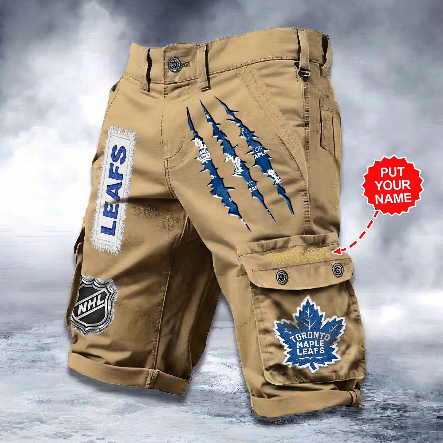 PREMIUM NHL X TML WORKWEAR SHORTS CUSTOME NAME V2 NDT LVH 040226
