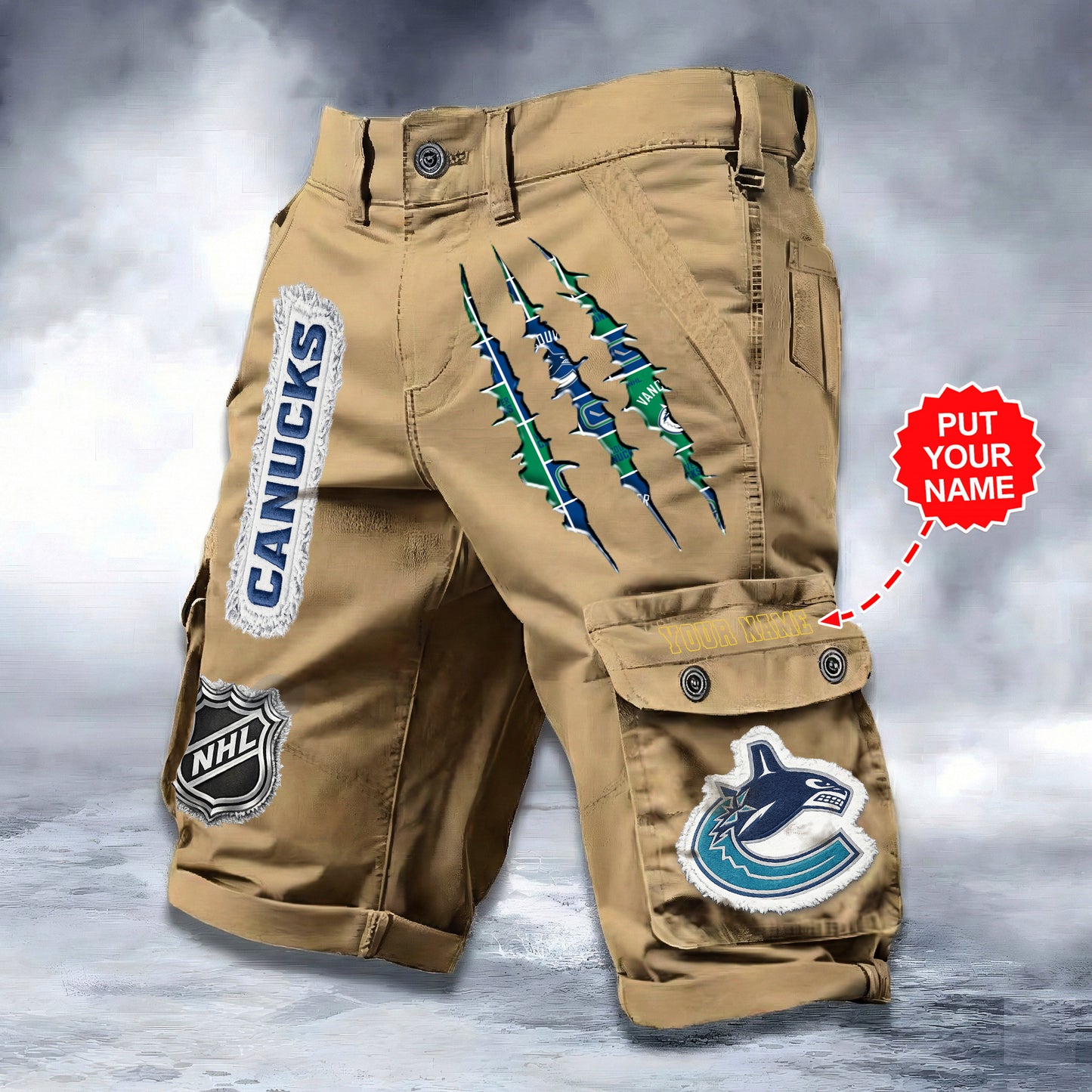 PREMIUM NHL X VC WORKWEAR SHORTS CUSTOME NAME V2 NDT LVH 040226