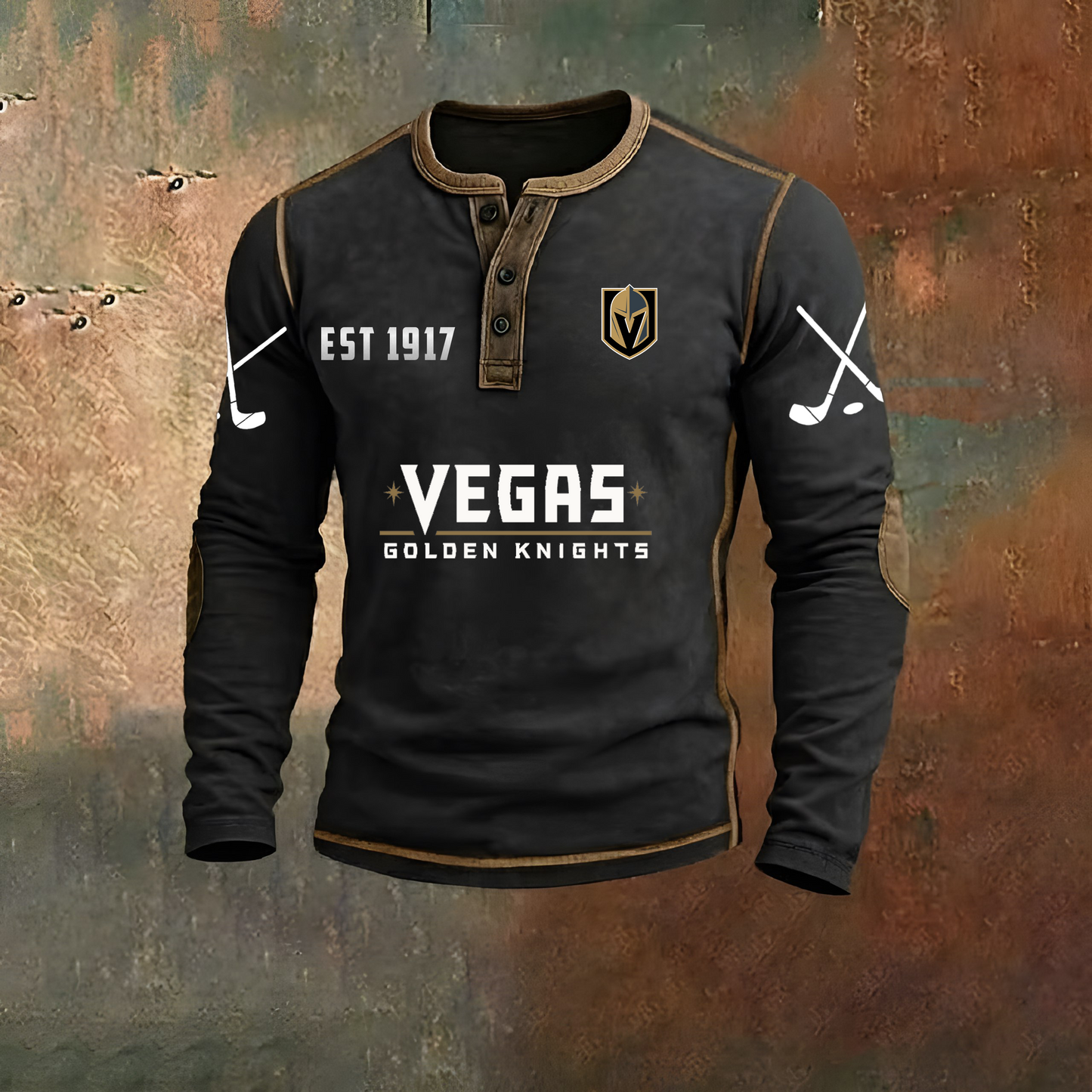 PREMIUM NHL X VGK LONG SLEEVE SHIRT NDT VHM