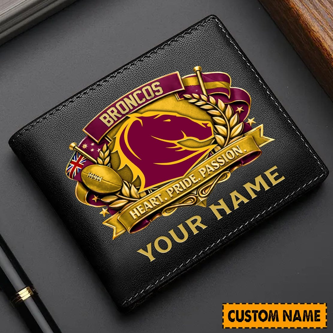 PREMIUM NRL X BB Leather Wallet Personalized Limited Edition NDT NHM