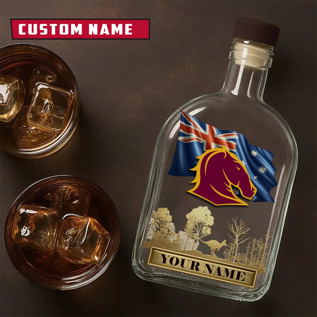 PREMIUM NRL X BB Whiskey Bottle Personalized Gift For Fan 2026 NDT LVH
