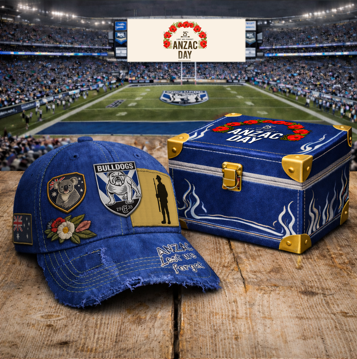 PREMIUM NRL X CBB RETRO ANZAC DAY CAP LIMITED EDITION NDT VHM