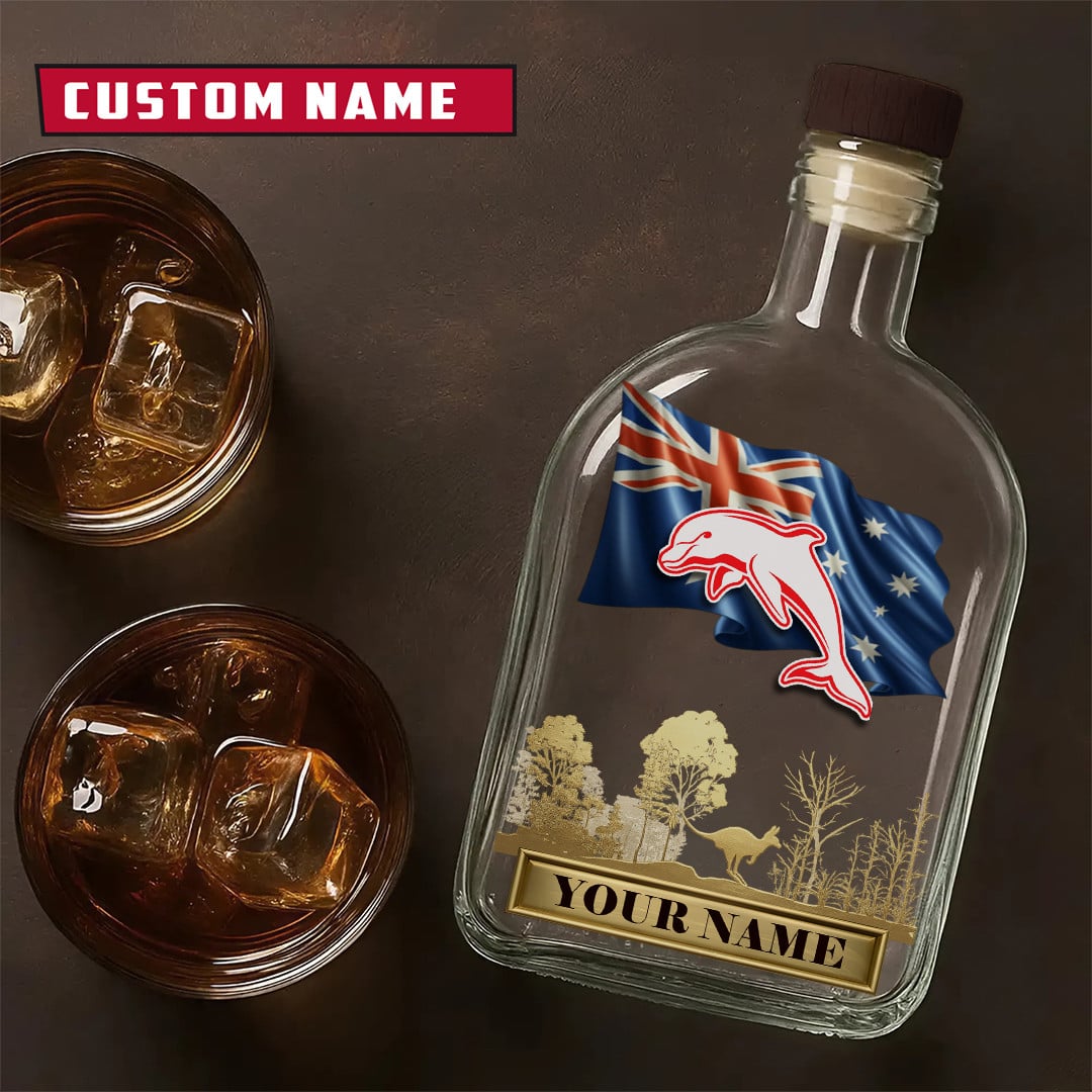 PREMIUM NRL X D Whiskey Bottle Personalized Gift For Fan 2026 NDT LVH
