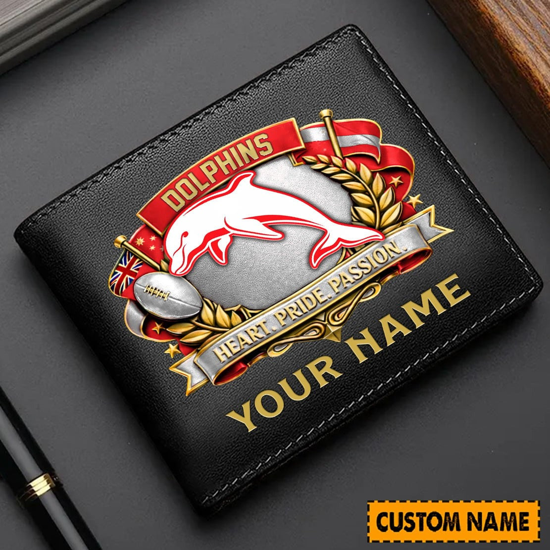 PREMIUM NRL X DOL Leather Wallet Personalized Limited Edition NDT NHM