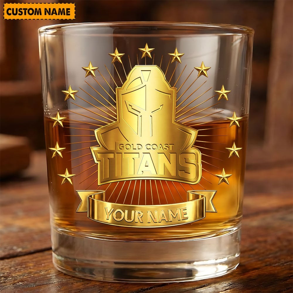 PREMIUM NRL X GCT Whiskey Glass Personalized Gifts Limited Edition NDT NHM
