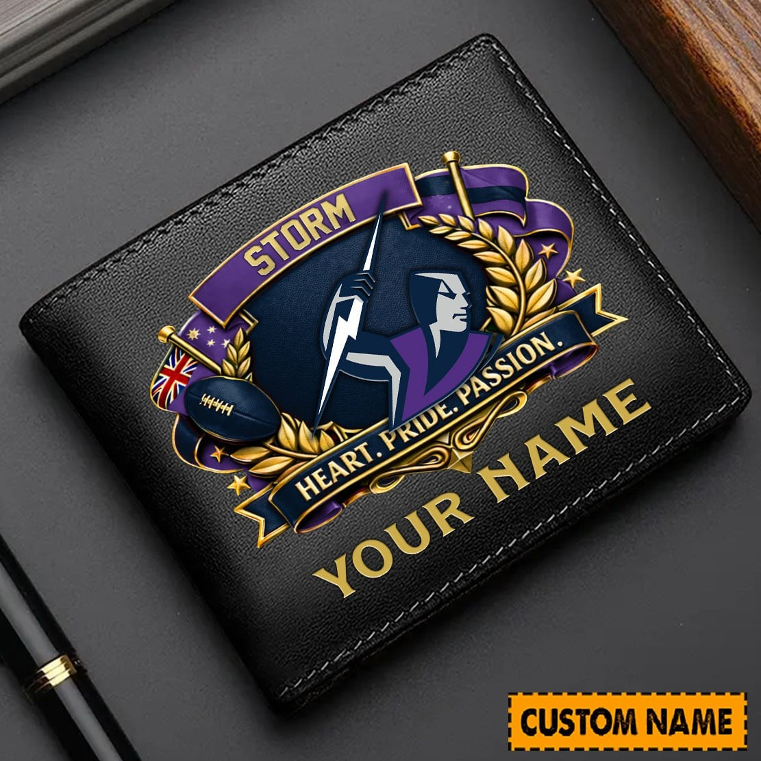 PREMIUM NRL X MS Leather Wallet Personalized Limited Edition NDT NHM