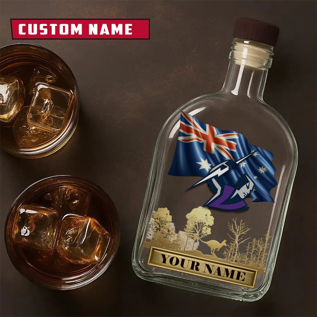 PREMIUM NRL X MS Whiskey Bottle Personalized Gift For Fan 2026 NDT LVH