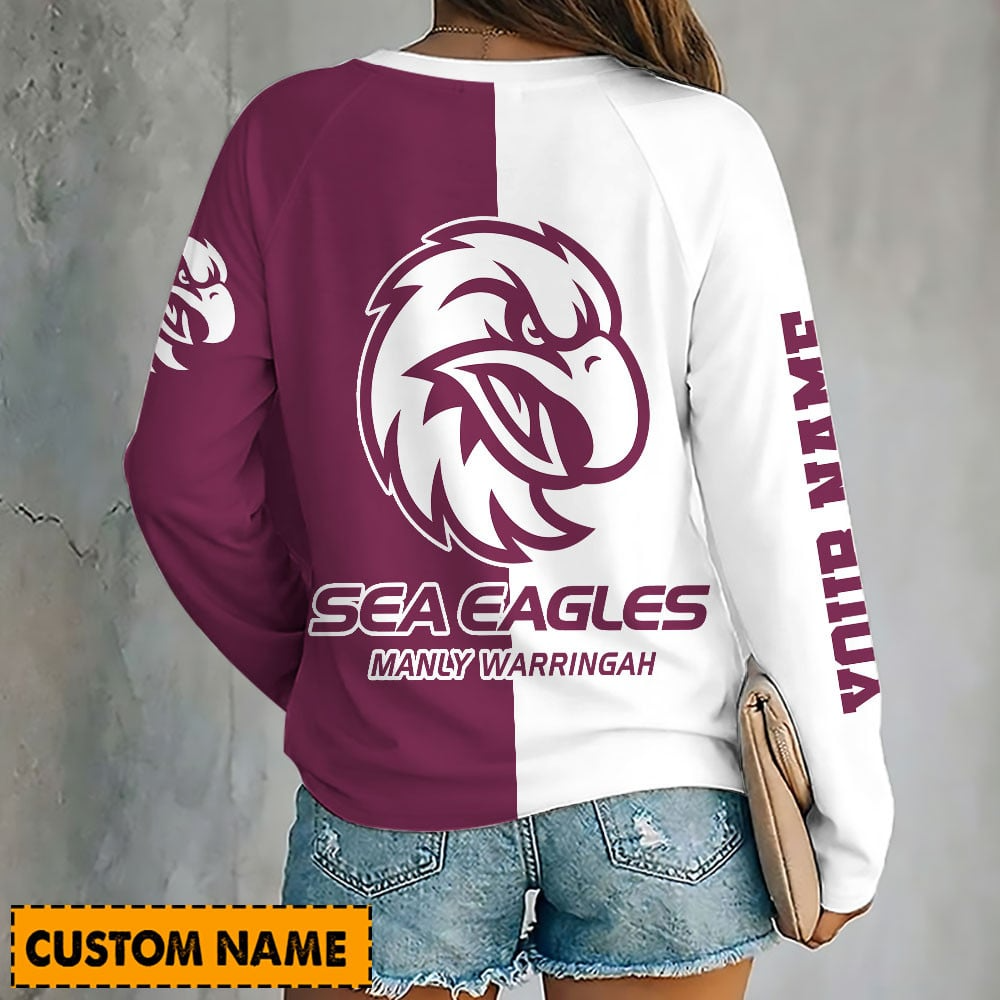 PREMIUM NRL X MWSE Women's V-Neck Long-Sleeved Shirt Limited Edition NDT VHM