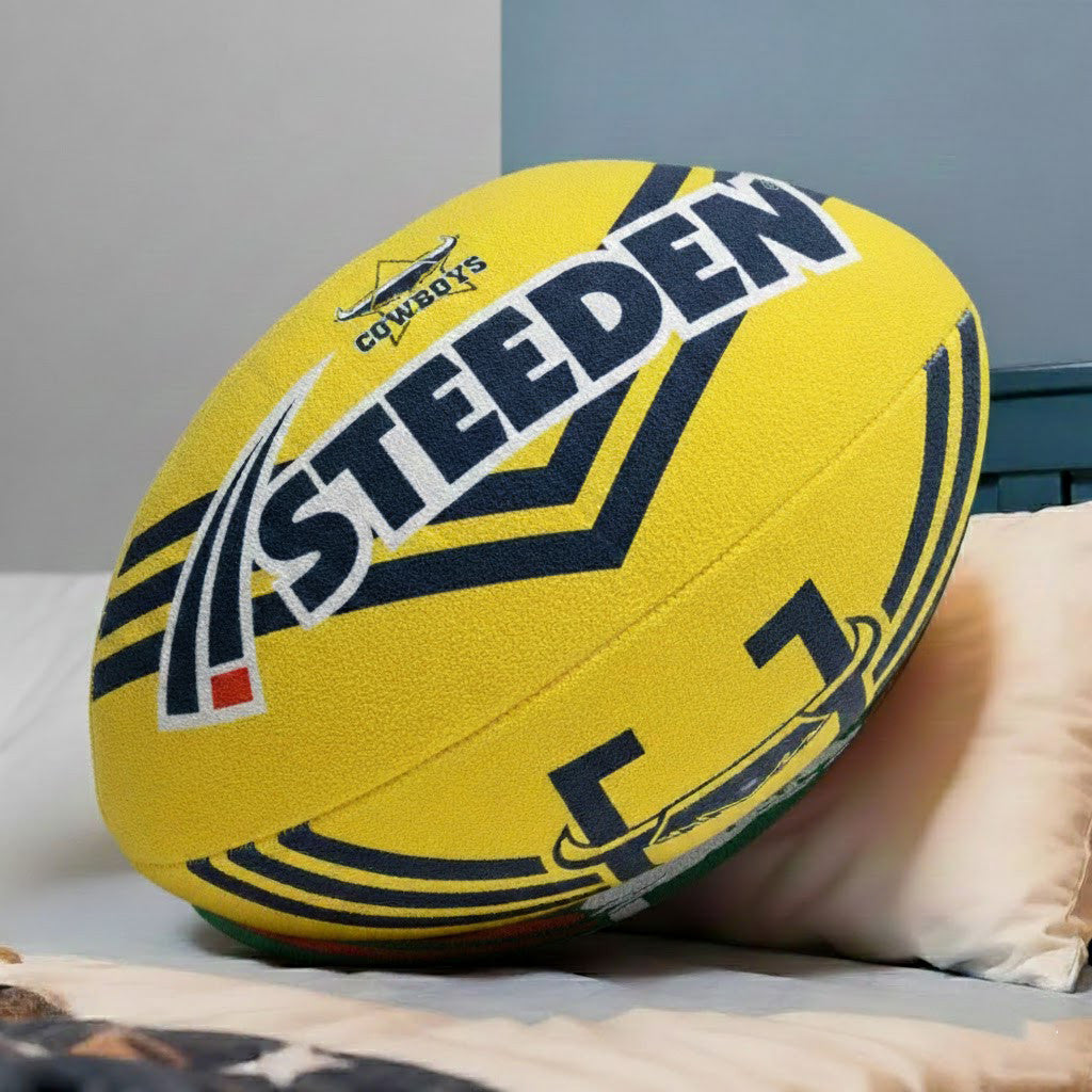 PREMIUM NRL X NQC Ball Shaped Pillow Limited Edition NDT LVH
