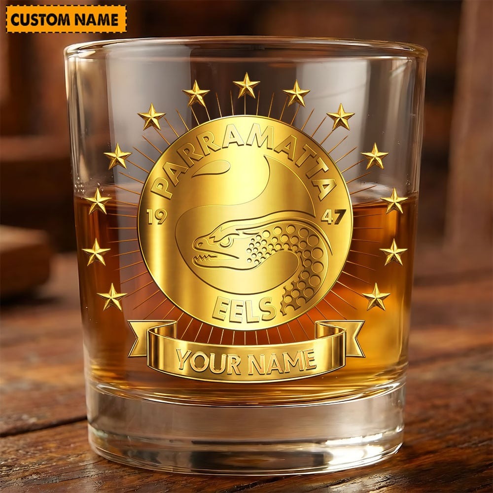 PREMIUM NRL X PE Whiskey Glass Personalized Gifts Limited Edition NDT NHM